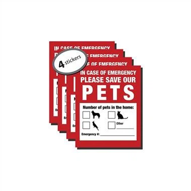 Límmiði fyrir neyðarbjörgun gæludýra